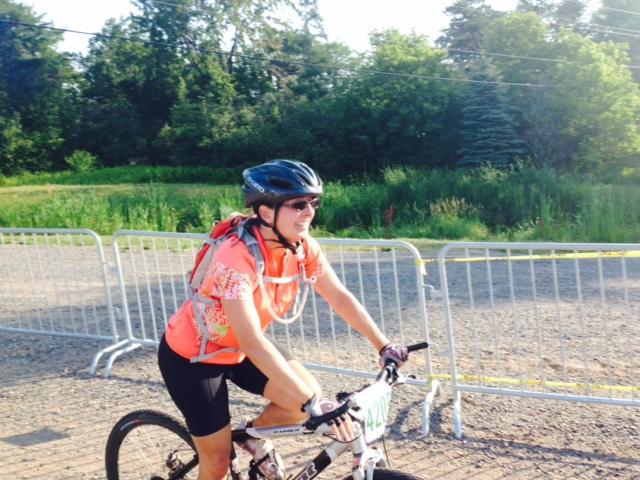 A biker takes on the Ore 2 Shore Mountain Bike Epic.