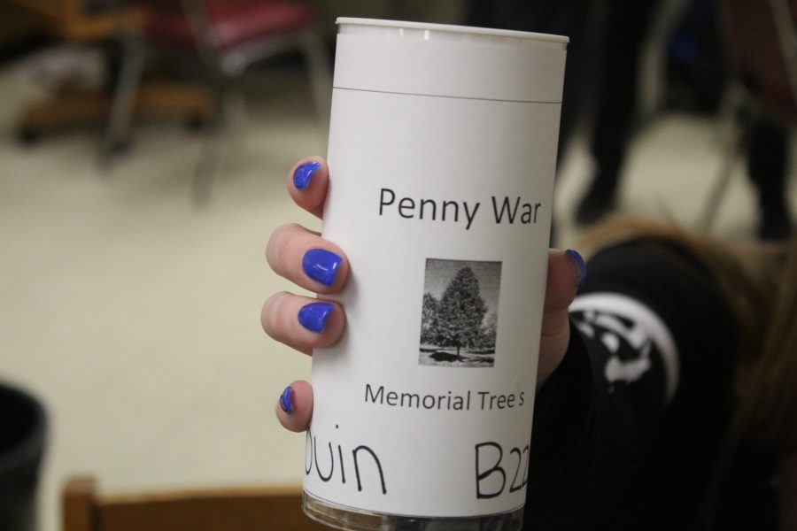 This year’s “penny war” will benefit a Tree Project
