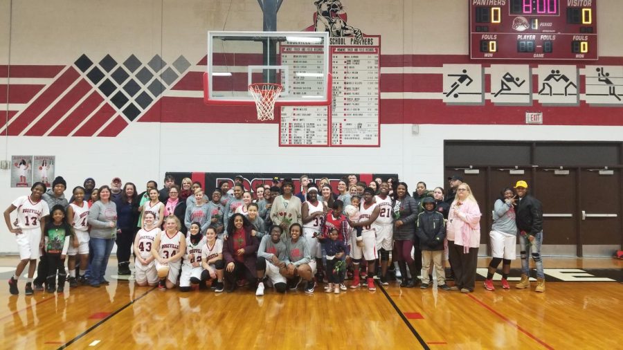 Girls basketball honors parents at annual parents night