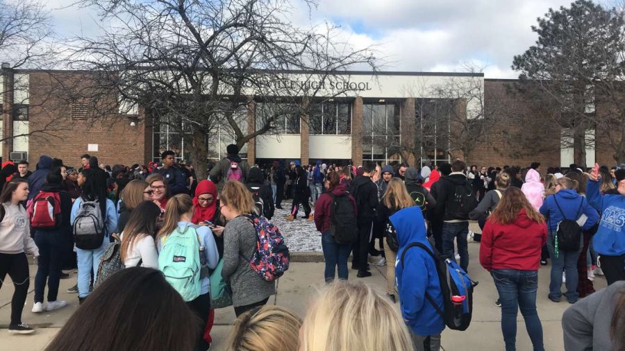 Students participate in school walkout