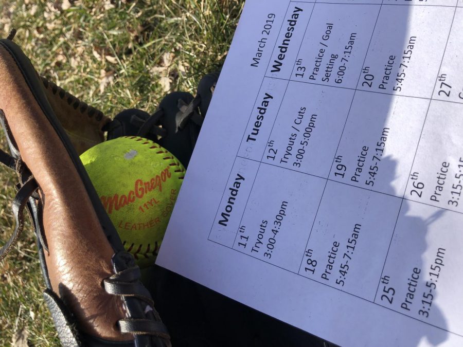 Spring sports are kicking off with games starting, including softball.